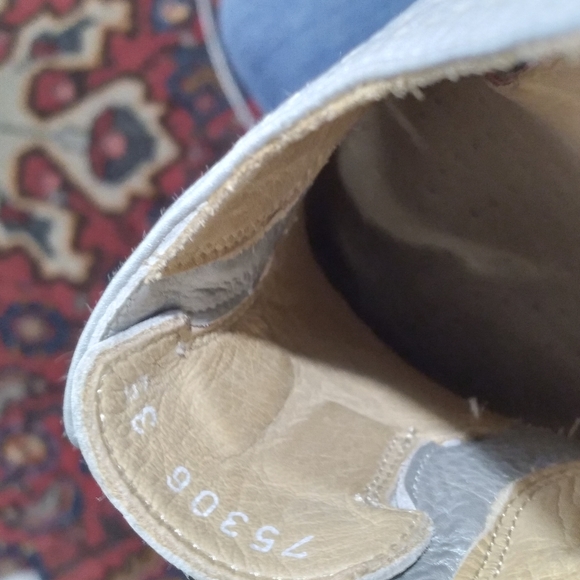 FRATELLI ROSSETTI Silver Leather Oxford   Slip-on Sneakers, size 35 - Picture 4 of 8